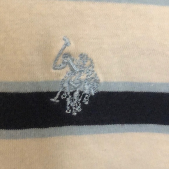 U.S Polo Assn. Boys White and Blue Striped… - Picture 6 of 11